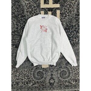 Vintage Gray Ultimate Hanes Cotton Sweat Shirt Gray Graphic Size Small